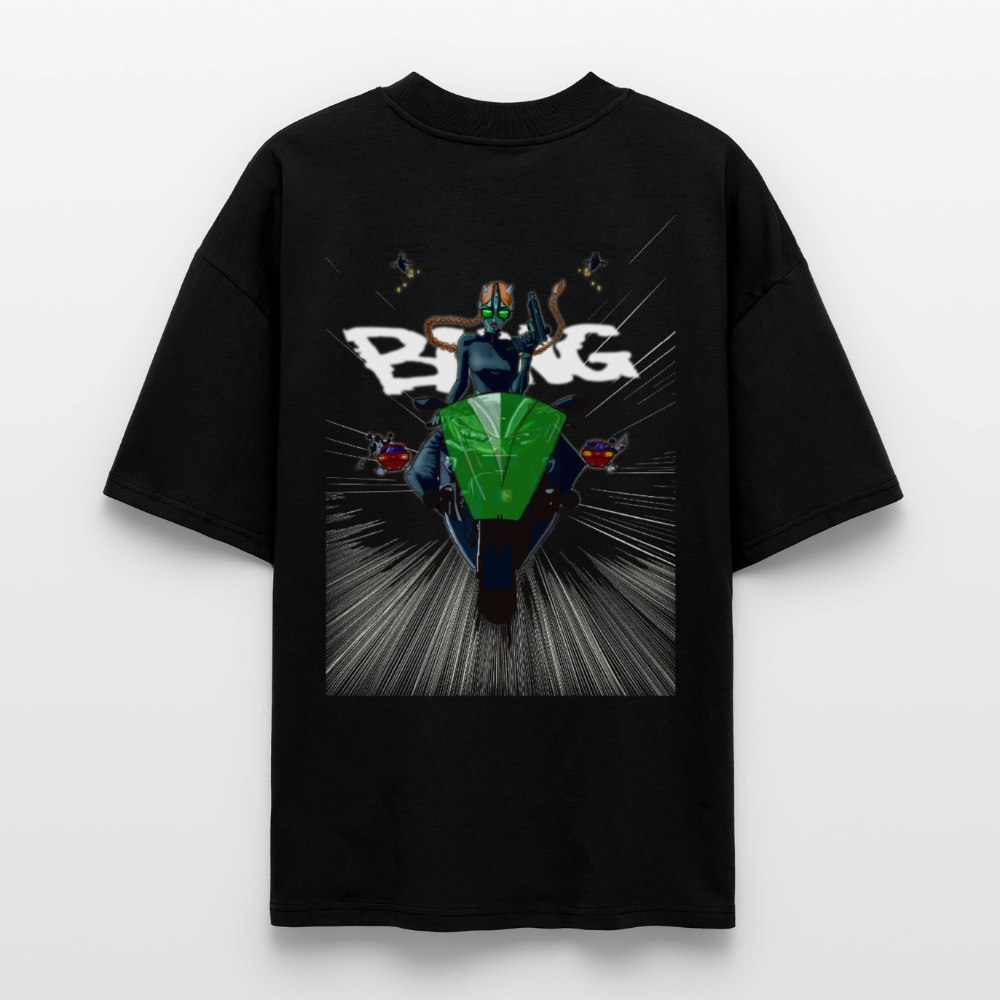 "Leia Biker" Pascal Designs T-Shirt - black