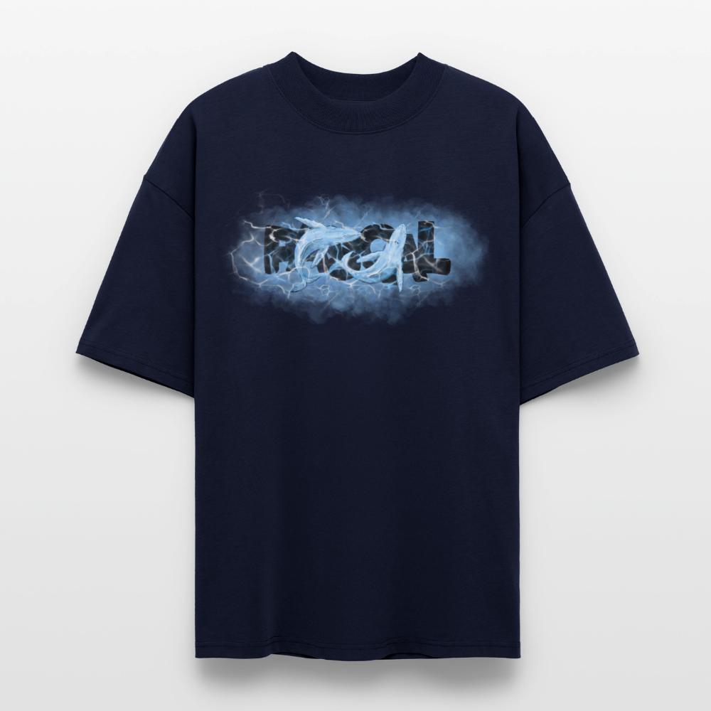 'Whale Of A Time" Pascal designs T-Shirt - navy