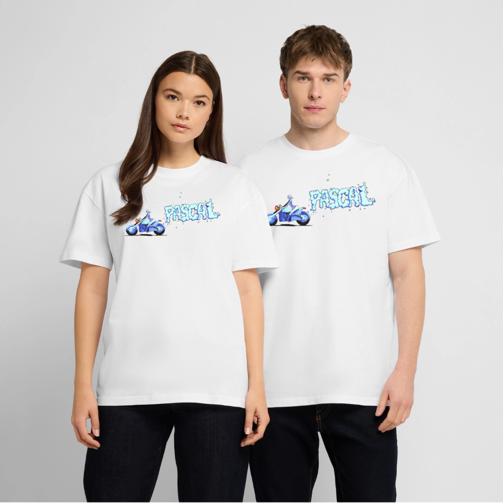 "Xena Biker" Pascal design T-Shirt - white