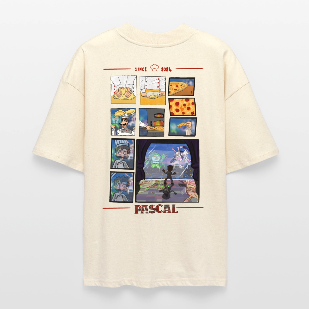 "Pascal Pizza" T-Shirt - soft Ecru