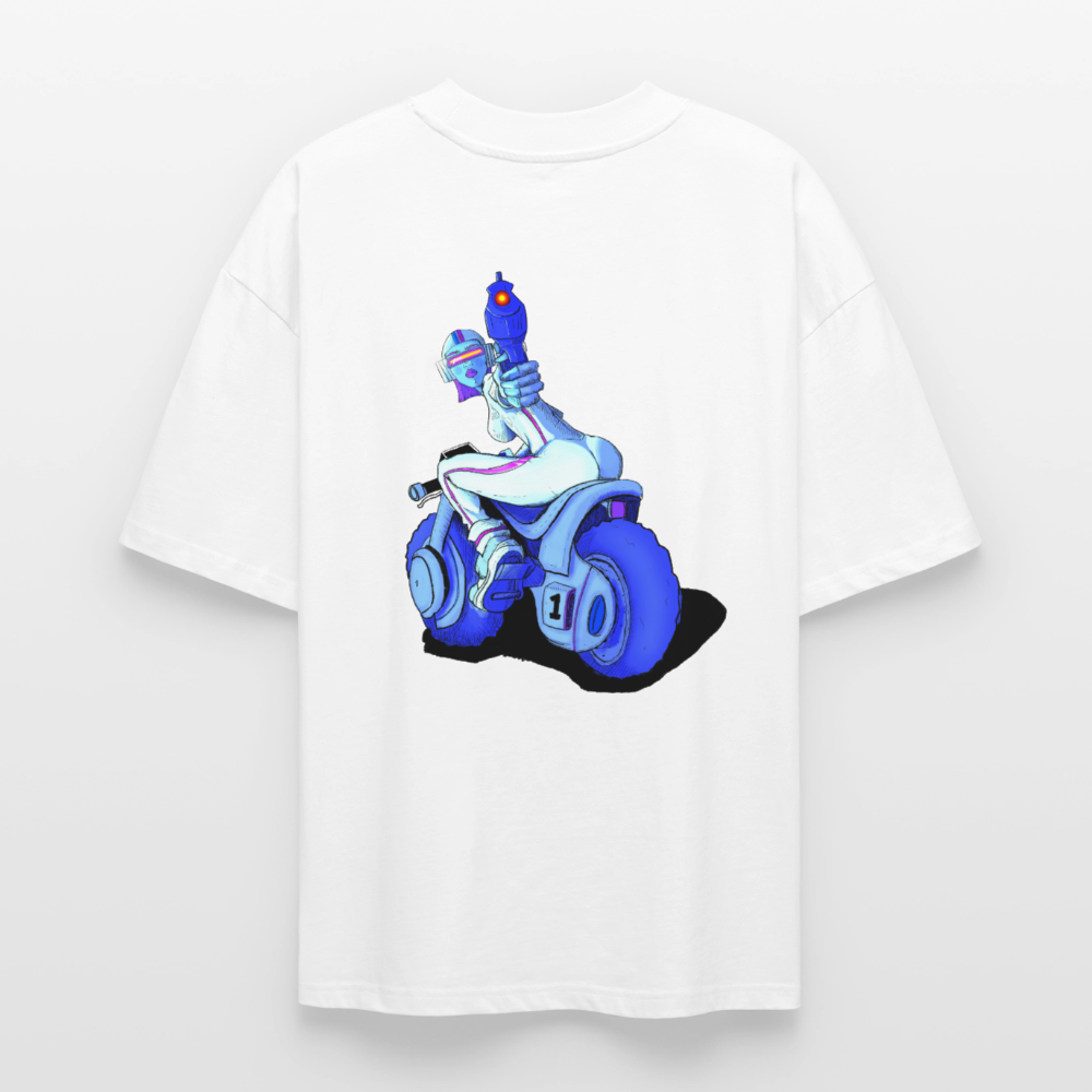 "Xena Biker" Pascal design T-Shirt - white